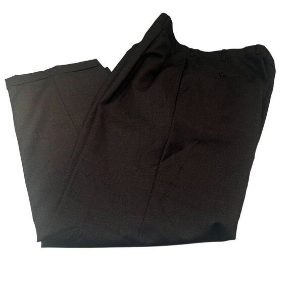 Brooks Brothers Loro Piana Italy Wool Slacks Mens Pleated Cuffed Trousers Pants - Picture 1 of 16